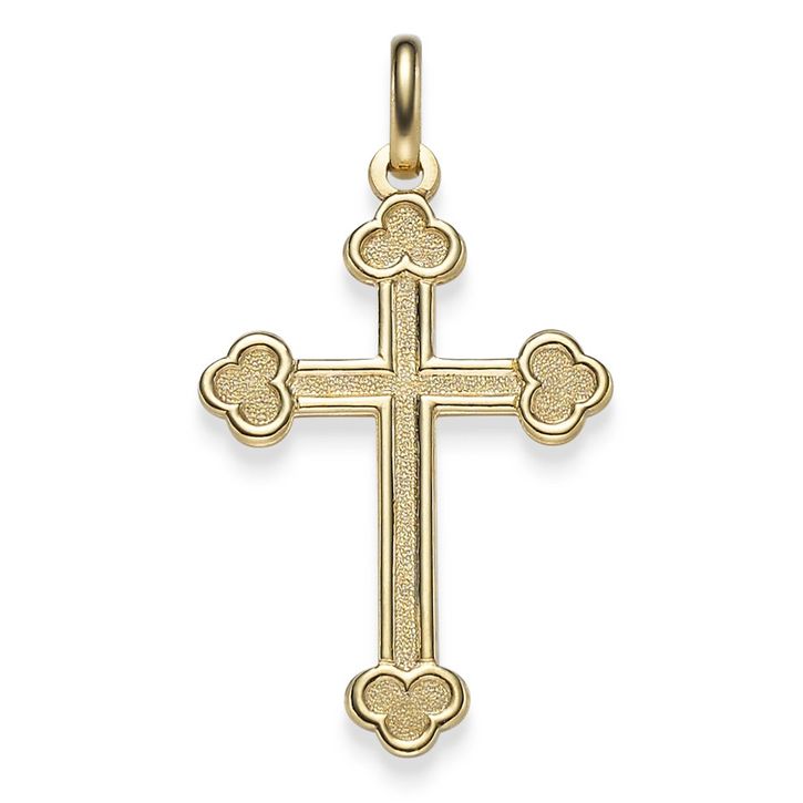 Anhänger Orthodoxes Kreuz 35x20,5mm 585 Gelbgold