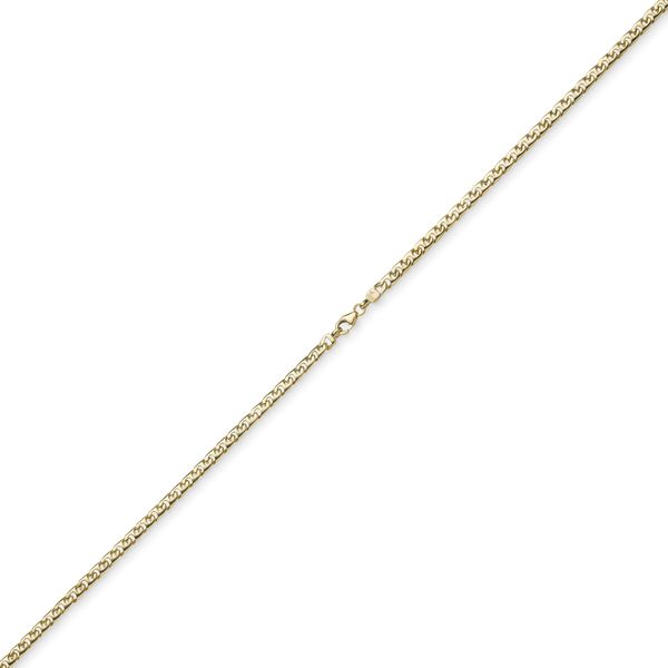 4mm Phantasie-Kette aus 585 Gelbgold 55cm