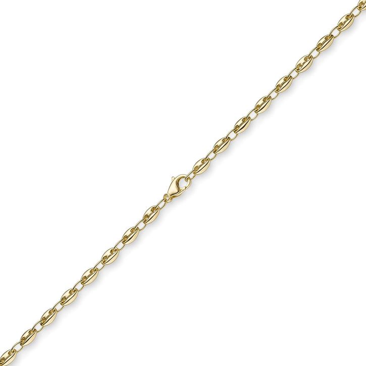 5,5mm Schiffsanker Kette aus 585 Gelbgold 55cm