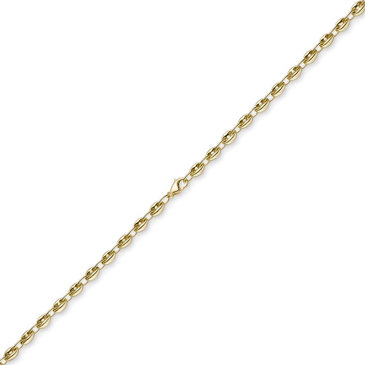 6mm Schiffsanker Kette aus 585 Gelbgold 55cm