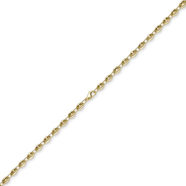 6mm Schiffsanker Kette aus 585 Gelbgold 60cm