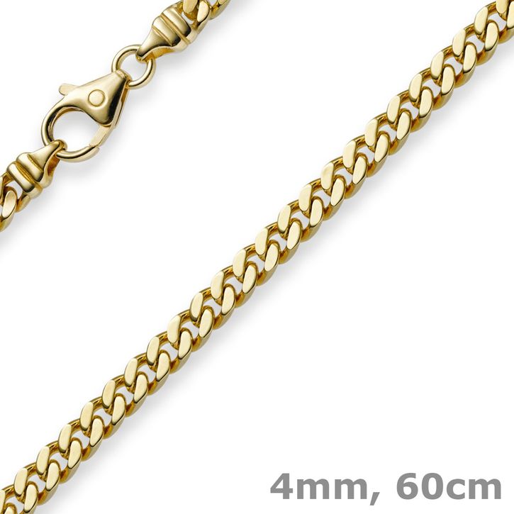 4mm Panzerkette 750 Gelbgold 60cm