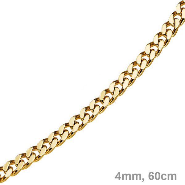 4mm Panzerkette 750 Gelbgold 60cm