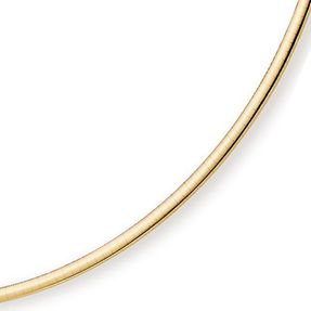 3mm Armband Omegareif Armschmuck flach 585 Gold Gelbgold, 21cm