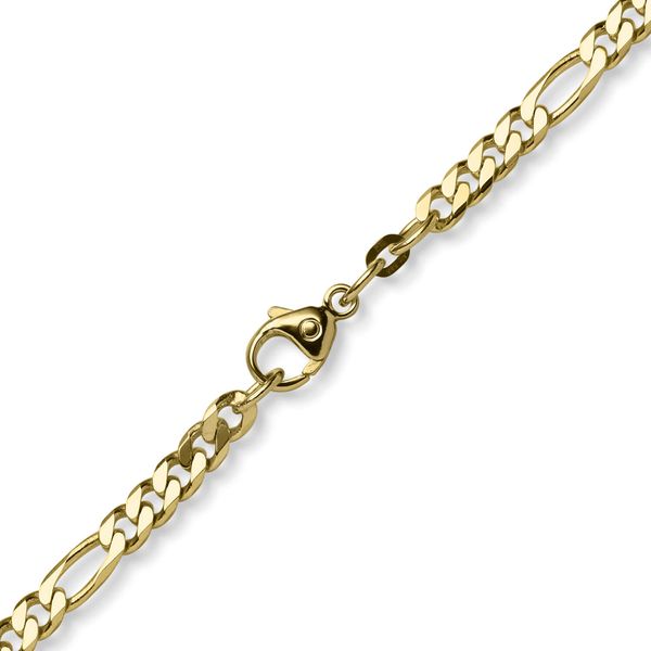 5,5mm Collier Figarokette 585 Gelbgold 55cm