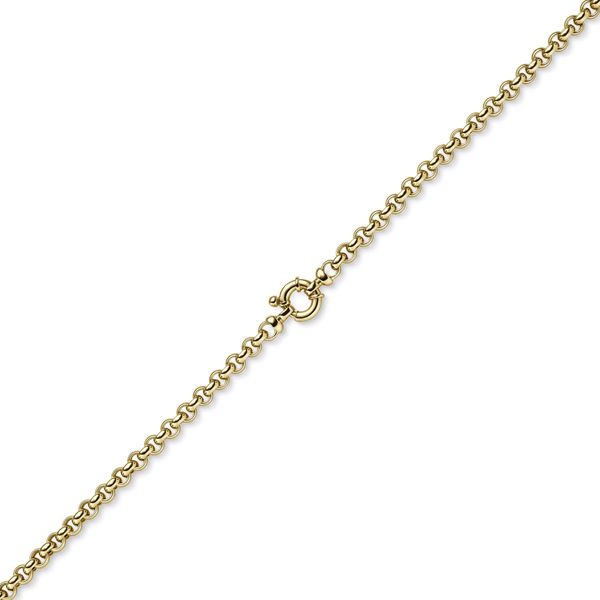 6mm Collier Erbkette 585 Gelbgold Unisex 50cm