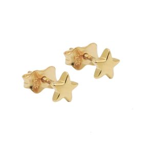 Paar Stecker Ohrstecker Sternen Sternchen Kinder-Ohrschmuck 375 Gold Gelbgold