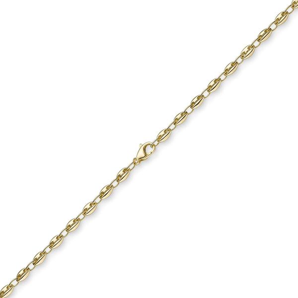 5.5mm Schiffsanker Kette aus 750 Gelbgold 60cm