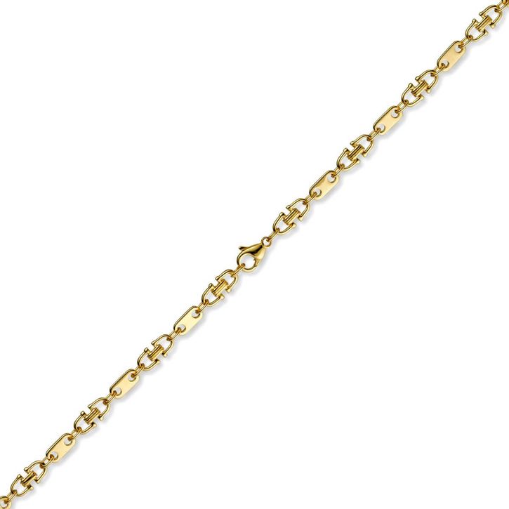 5.5mm Platte-Steigbügel Kette 750 Gold 60cm