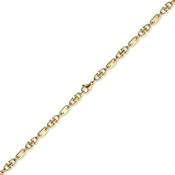 5.5mm Platte-Steigbügel Kette 750 Gold 60cm