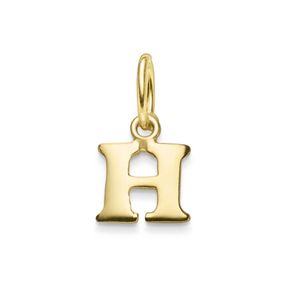 Anhänger Buchstabe H aus 585 Gold Gelbgold 11x6mm Halsschmuck schlicht