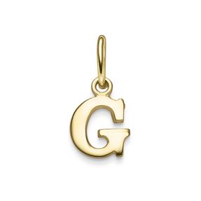 Anhänger Buchstabe G aus 585 Gold Gelbgold 11x6mm Halsschmuck schlicht