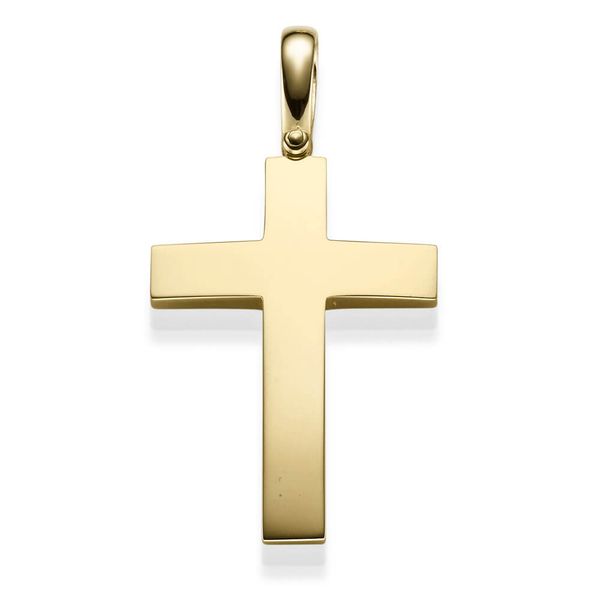 Anhänger Kreuz 44.5x30mm 585 Gelbgold schlicht