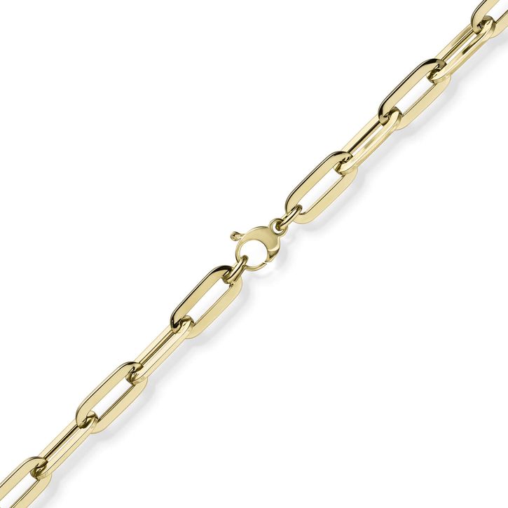 8mm Weit-Anker-Vierkant-Kette 585 Gelbgold 45cm