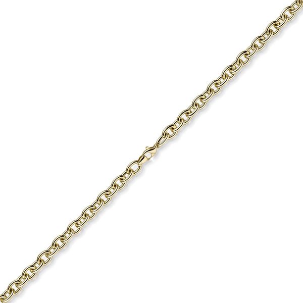 7.5mm Rundankerkette Halskette Collier aus 585 Gold Gelbgold 45cm