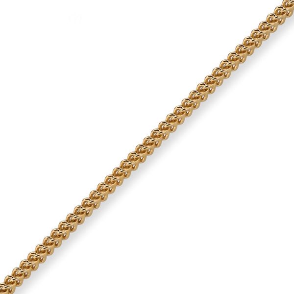 2mm Franco Kette aus 585 Gelbgold 50cm