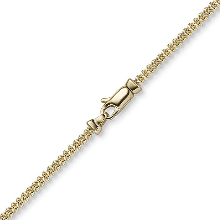 2mm Franco Kette aus 585 Gelbgold 70cm