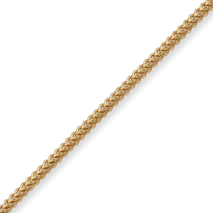 2mm Franco Kette aus 585 Gelbgold 70cm