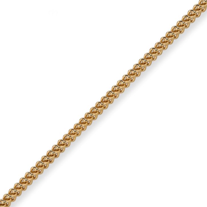 3.5mm Franco Kette aus 750 Gelbgold 50cm