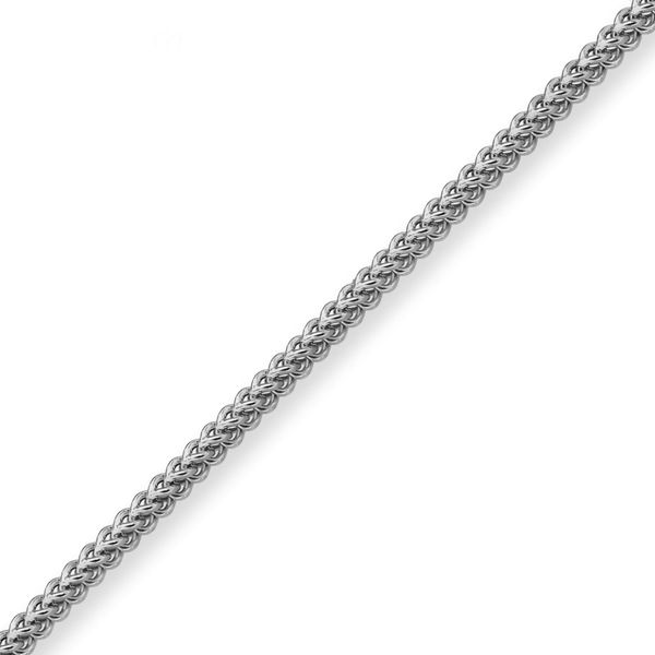 4.5mm Franco Kette aus 585 Weißgold 50cm