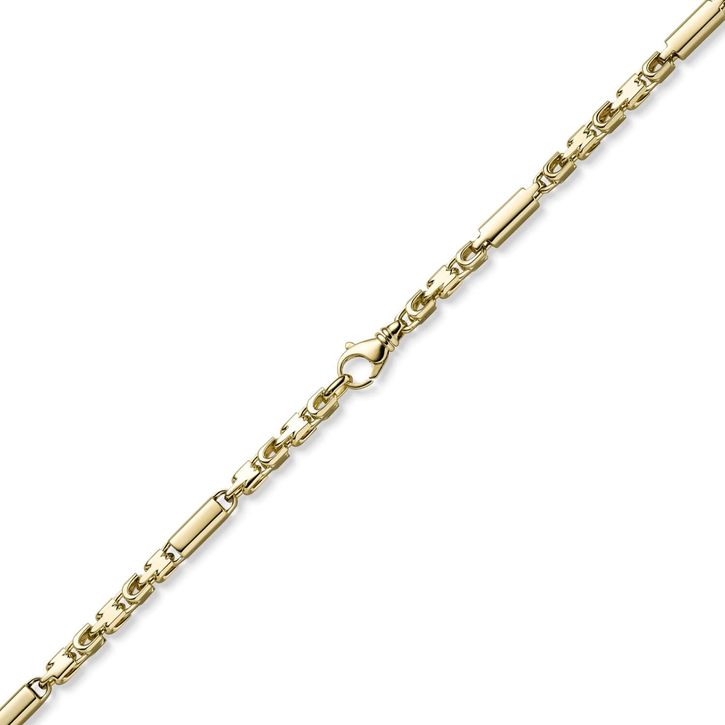 5.5mm Monte Carlo Kette aus 585 Gelbgold 65cm