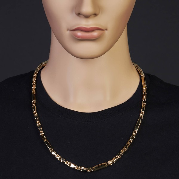 5.5mm Monte Carlo Kette aus 585 Gelbgold 65cm