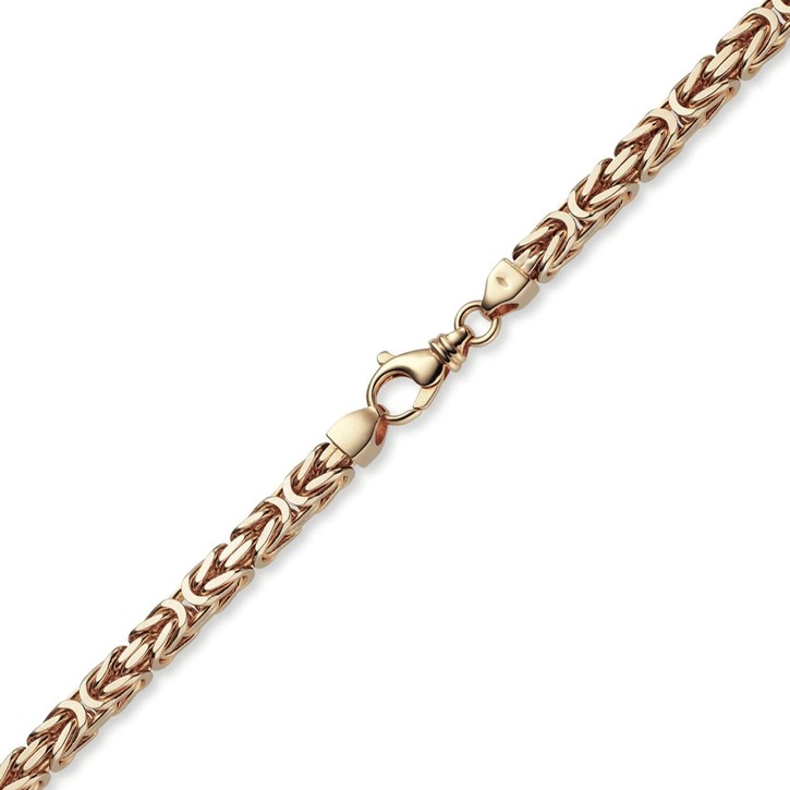 7mm Königskette aus 585 Rotgold 55cm