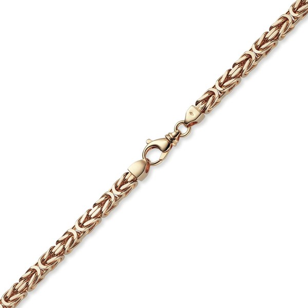 7mm Königskette aus 585 Rotgold 55cm