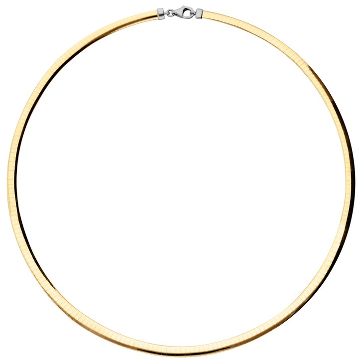 4mm Wendeomegareif 750 Gold bicolor 45cm