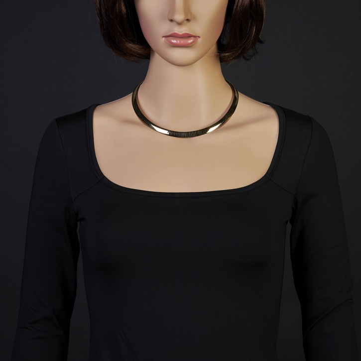 8mm Wendeomegareif 750 Gold bicolor 42cm
