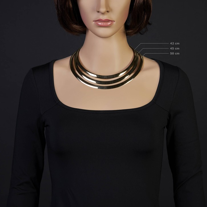 8mm Wendeomegareif 750 Gold bicolor 42cm