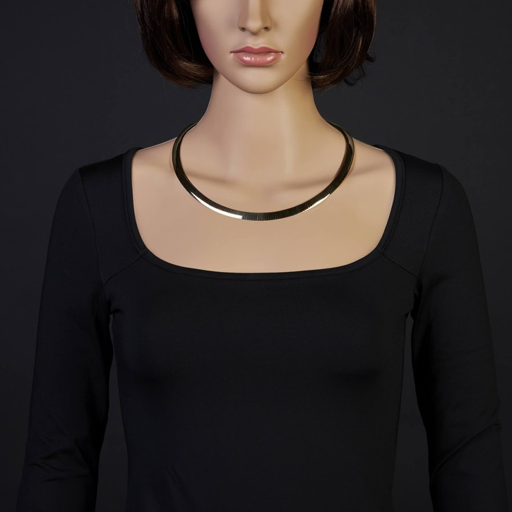 8mm Wendeomegareif 750 Gold bicolor 50cm
