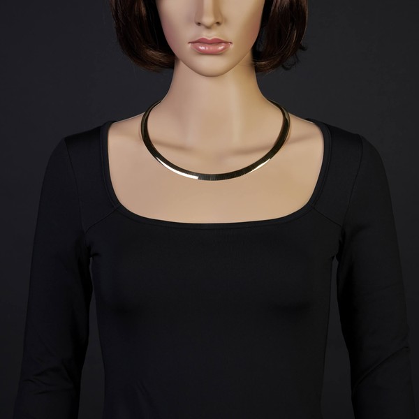 8mm Wendeomegareif 750 Gold bicolor 50cm