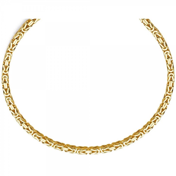 8mm Königskette aus 585 Gelbgold 65cm
