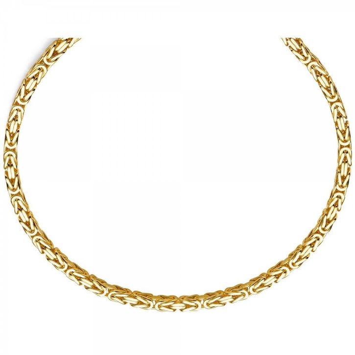 8mm Königskette aus 750 Gelbgold 60cm