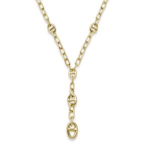 Y-Kette Phantasiekette Halskette Collier aus 585 Gold Gelbgold 45cm