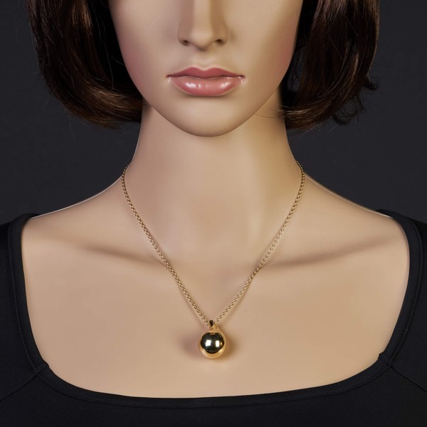 Kette mit Anhänger Tropfen 30x18mm 585 Gelbgold 45cm