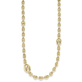 9,5mm Schiffsanker Kette Halskette Collier aus 585 Gold Gelbgold glänzend 60cm