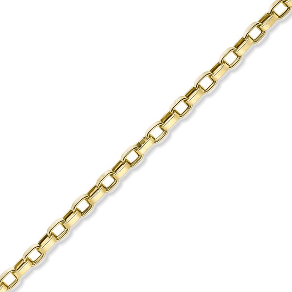 13mm Kette flache ovale Ketteglieder 585 Gold Gelbgold 60cm