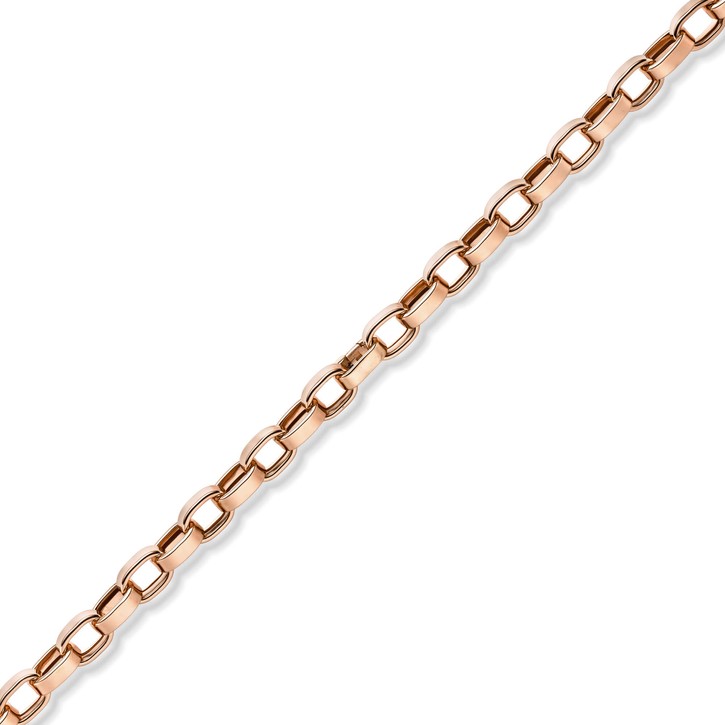 13mm Kette flache ovale Ketteglieder 585 Gold Rotgold 60cm