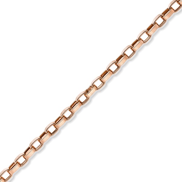 13mm Kette flache ovale Ketteglieder 585 Gold Rotgold 60cm