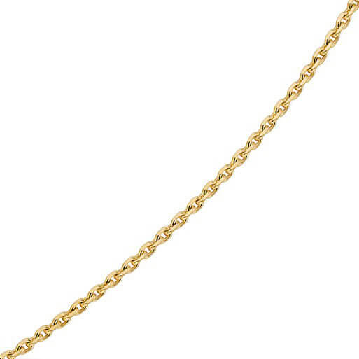 1.5mm Ankerkette aus 750 Gelbgold 38cm