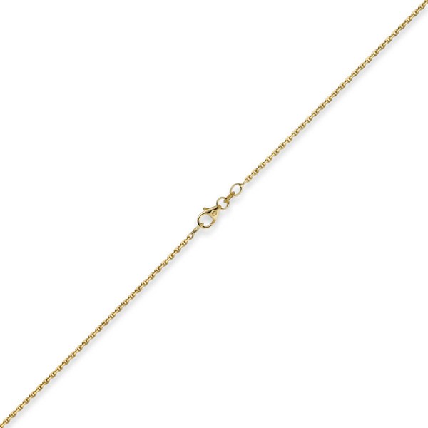 1.5mm Ankerkette aus 750 Gelbgold 38cm