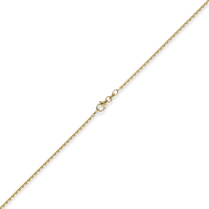 1.5mm Ankerkette aus 750 Gelbgold 50cm