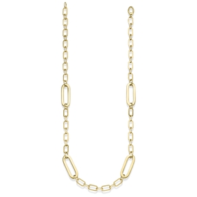 6mm Paper-Clip Kette Halskette Collier aus 585 Gold Gelbgold 50cm