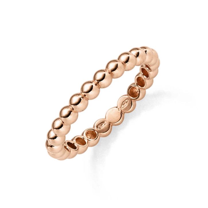 Kugelring aus 585 Rotgold Breite 3mm