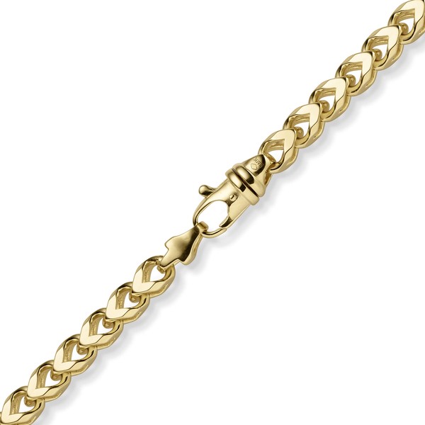 6.5mm Franco Armband aus 585 Gelbgold massiv 22cm