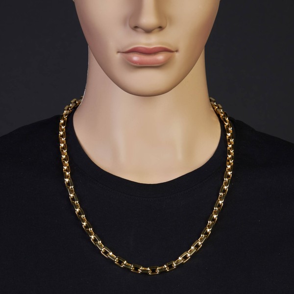 8.5mm Ankerktte aus 585 Gelbgold massiv 65cm