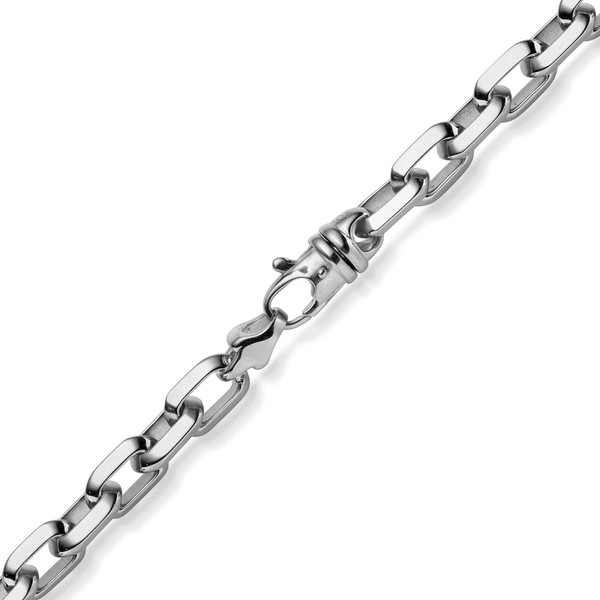8.5mm Ankerktte aus 585 Weißgold massiv 65cm