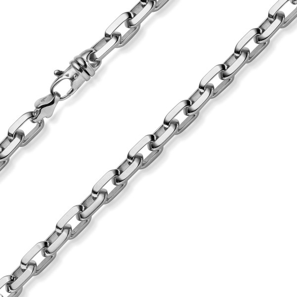 8.5mm Ankerktte aus 585 Weißgold massiv 65cm